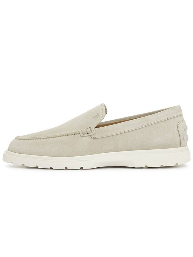 Suede Loafers Light Grey - TOD'S - BALAAN 4