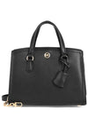 Chantal Small Leather Messenger Tote Bag Black - MICHAEL KORS - BALAAN 2