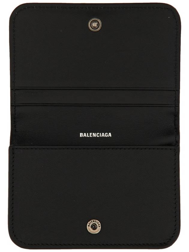 BB Logo Business Card Wallet Black - BALENCIAGA - BALAAN 3