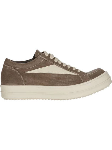 Vintage Leather Low Top Sneakers Grey - RICK OWENS - BALAAN 1