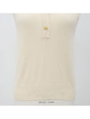 Beige collar neck sleeveless knit - GANNI - BALAAN 4