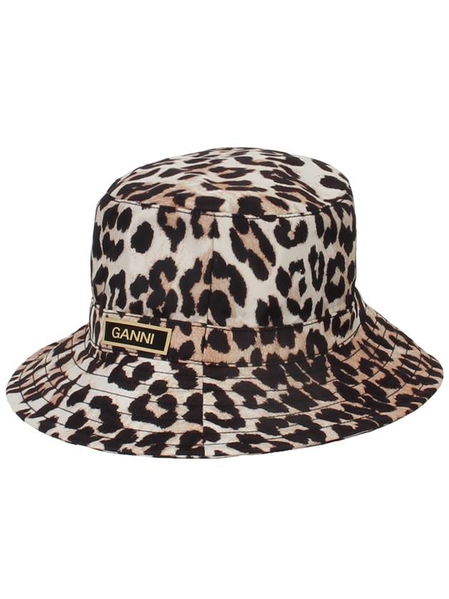 Leopard Print Bucket Hat - GANNI - BALAAN 2