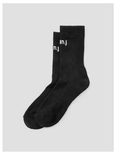 Logo cotton socks black domestic product GM0024073047708 - JUUN.J - BALAAN 1