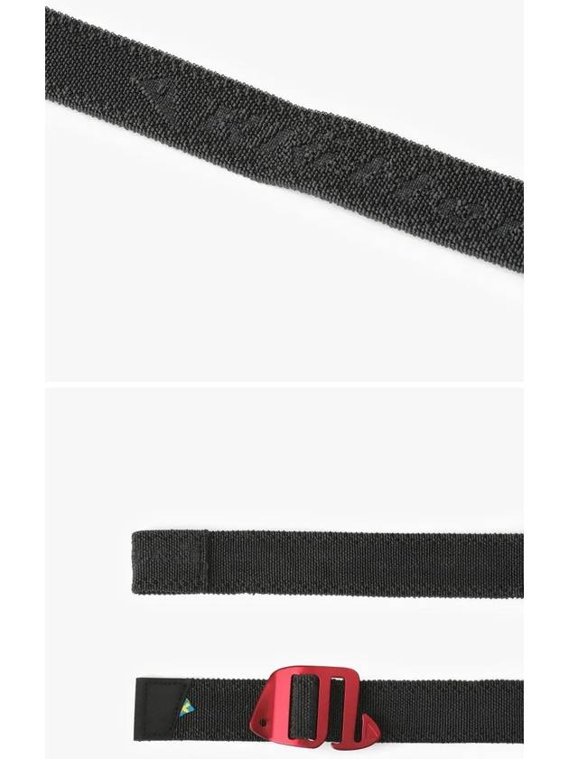 Gjord stretch 2 0 fabric belt raven - KLATTERMUSEN - BALAAN 4