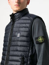 Men's Logo Patch Puffer Vest Navy - STONE ISLAND - BALAAN 4