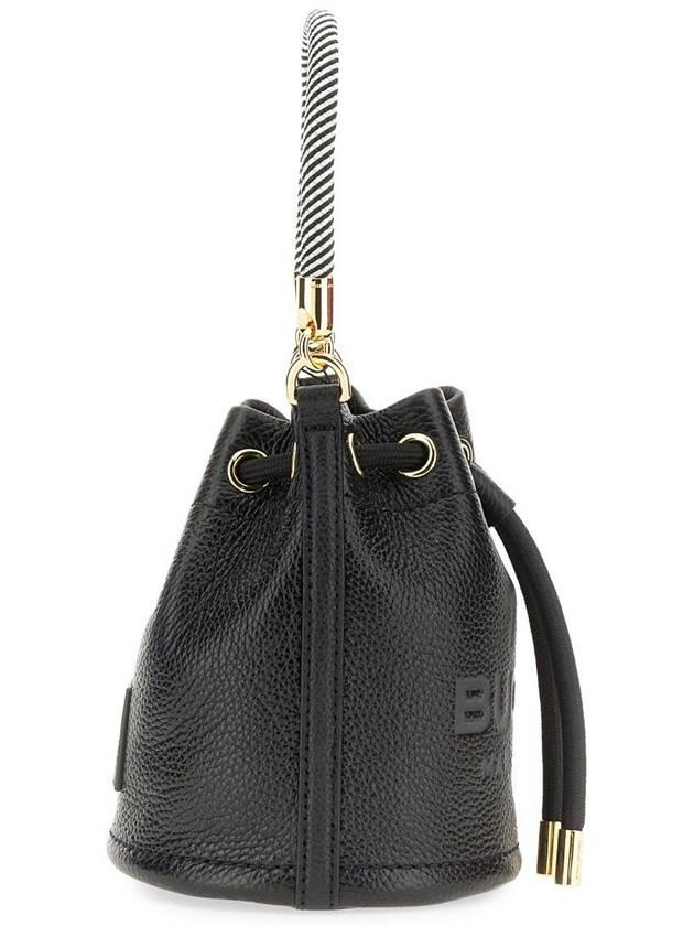 Micro Leather Mini Bucket Bag Black - MARC JACOBS - BALAAN 8