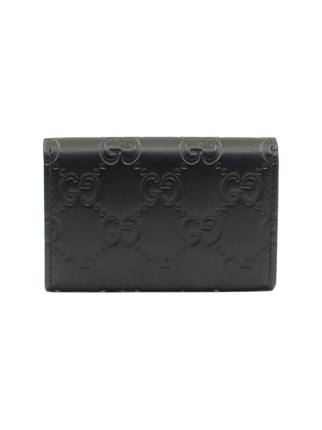 Black GG Micro Cima Leather Folder Key Holder 388682 - GUCCI - BALAAN 3