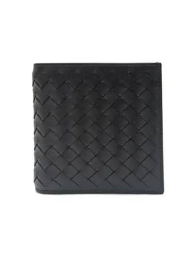 Intrecciato Small Folder Half Wallet Black - BOTTEGA VENETA - BALAAN 2