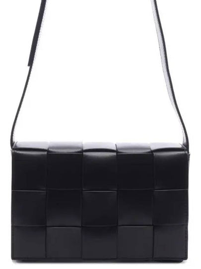 Urban Leather Crossbody Cassette Black Silver - BOTTEGA VENETA - BALAAN 2