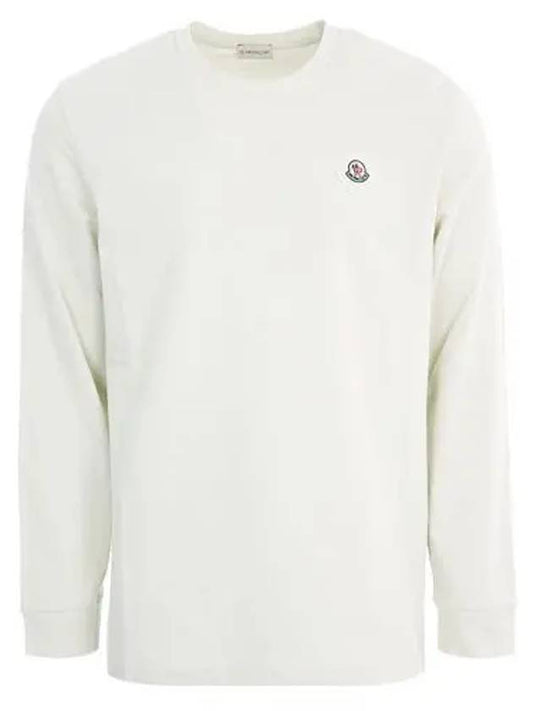 Logo Long Sleeve T-Shirt White - MONCLER - BALAAN 1