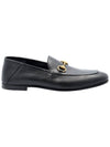 Horsebit Leather Loafers Black - GUCCI - BALAAN 1