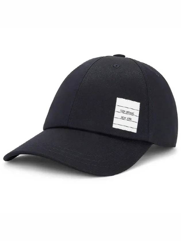 Classic Logo Patch Ball Cap Navy - THOM BROWNE - BALAAN 3