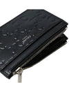 Zipper Calfskin Triomphe Embossed Card Wallet Black - CELINE - BALAAN 5