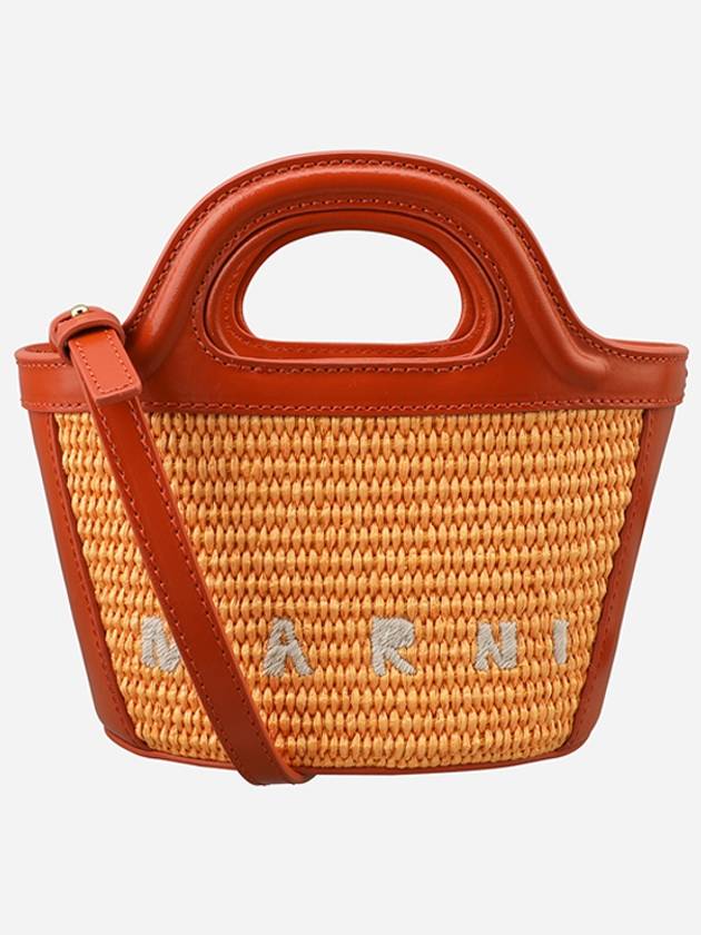 Rattan Micro Tropicalia Cross Bag Orange - MARNI - BALAAN 2