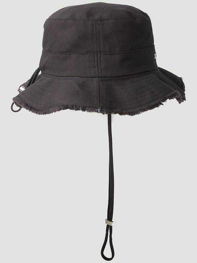 Le Bob Artichaut Bucket Hat Black - JACQUEMUS - BALAAN 4