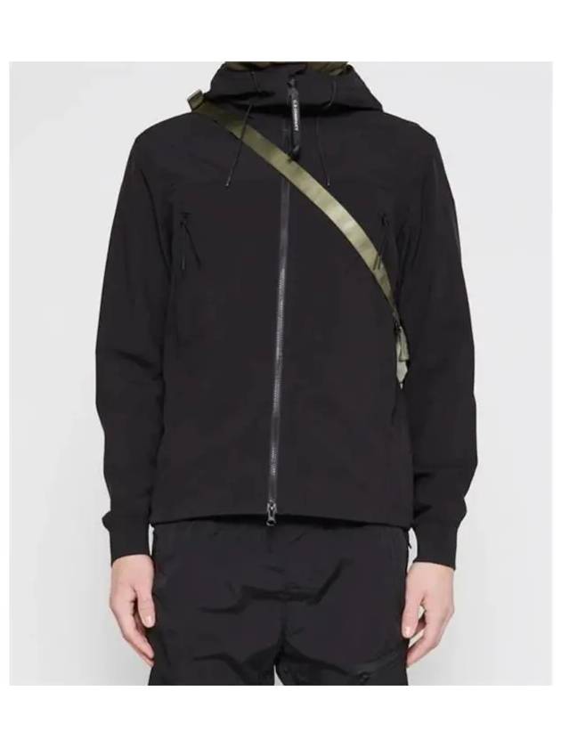 Shell R Goggle Hooded Jacket Black - CP COMPANY - BALAAN 3