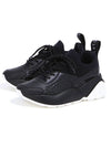 Women's Eclypse Leather Low Top Sneakers Black - STELLA MCCARTNEY - BALAAN 1