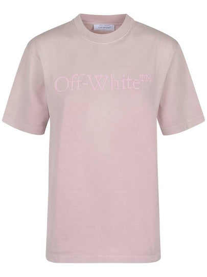 Short Sleeve T-Shirt OWAA049S24JER0013636 Lilla - OFF WHITE - BALAAN 2