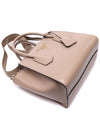 Gold Logo Grace Calfskin Tote Bag Pink - PRADA - BALAAN 6