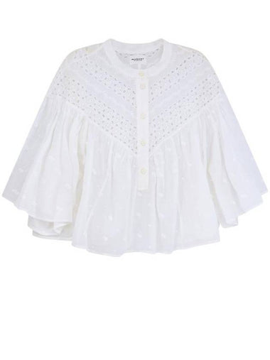 Shirt HT0360FAB1J10E 20WH White - ISABEL MARANT ETOILE - BALAAN 1