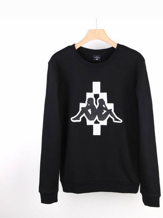 Kappa Collaboration Sweatshirt Black CMBA039F - MARCELO BURLON - BALAAN 1