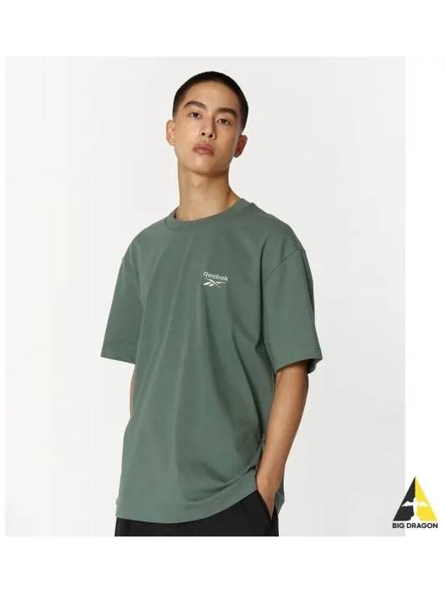 small logo t shirt green - REEBOK - BALAAN 1