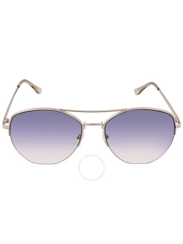 Calvin Klein Blue Gradient Pilot Ladies Sunglasses CK20121S 717 57 - CALVIN KLEIN - BALAAN 1