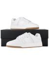61 Cracked Leather Low Top Sneakers White - SAINT LAURENT - 11