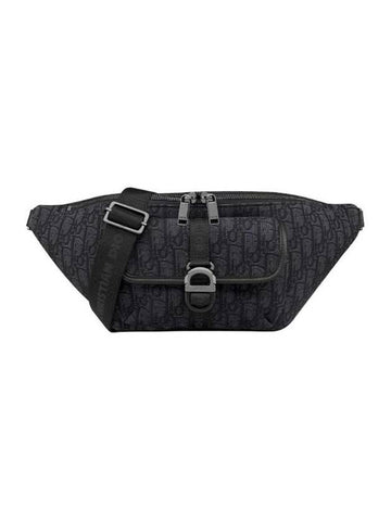 Oblique Jacquard 8 Belt Bag Black - DIOR - BALAAN 1