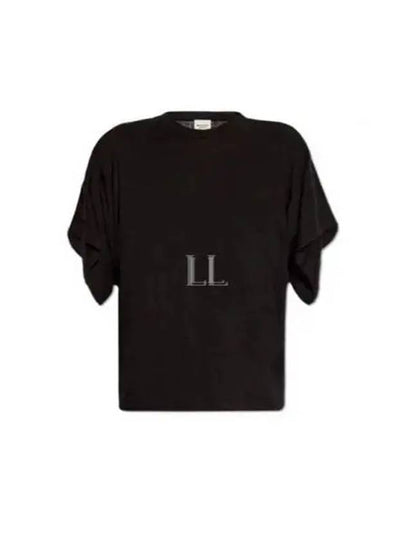 Kyanza Short Sleeve T-Shirt Black - ISABEL MARANT - BALAAN 2