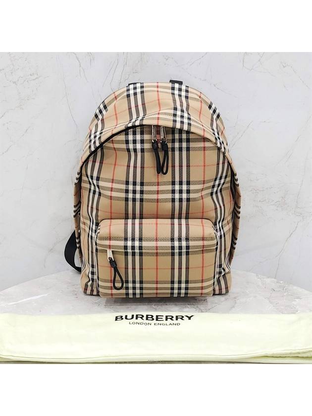 Lux You New Product Archive Beige Vintage Check Backpack 80161061 - BURBERRY - BALAAN 8