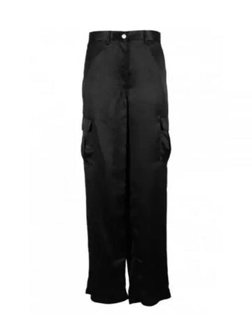 Crushed Acetate Cargo Pant N0509214 001 Acetate Cargo Pants - THEORY - BALAAN 1