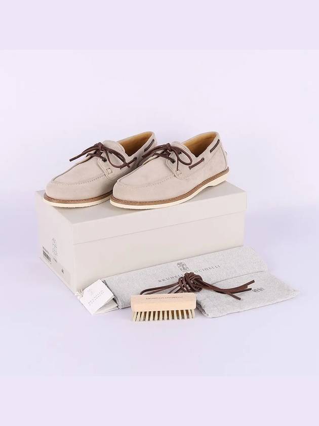 Suede Boat Beige - BRUNELLO CUCINELLI - BALAAN 7