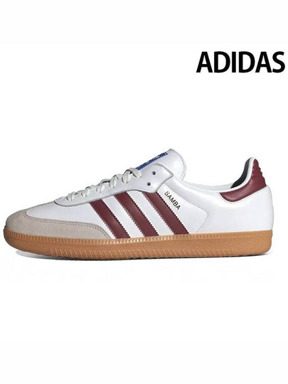 Samba OG Leather Low Top Sneakers Cloud White - ADIDAS - BALAAN 2