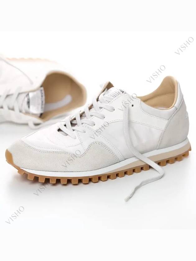 Men's Trail Leather Low Top Sneakers White - SPALWART - BALAAN 4