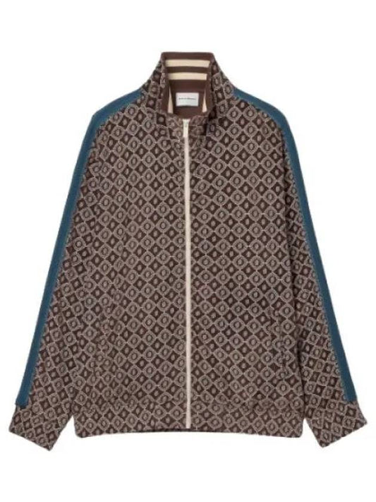 Drold Monsieur La Best Survet Velor Monogram Brown Jacket Jumper - DROLE DE MONSIEUR - BALAAN 1