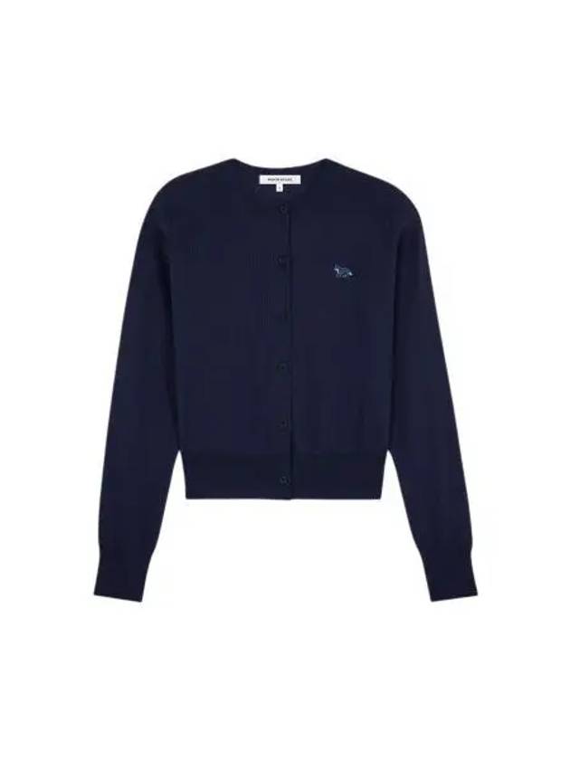 Baby Fox Patch Regular Cardigan Blue - MAISON KITSUNE - BALAAN 2