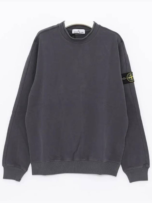 Stretch Cotton Fleece Mock Turtleneck Sweatshirt Lead - STONE ISLAND - BALAAN 2