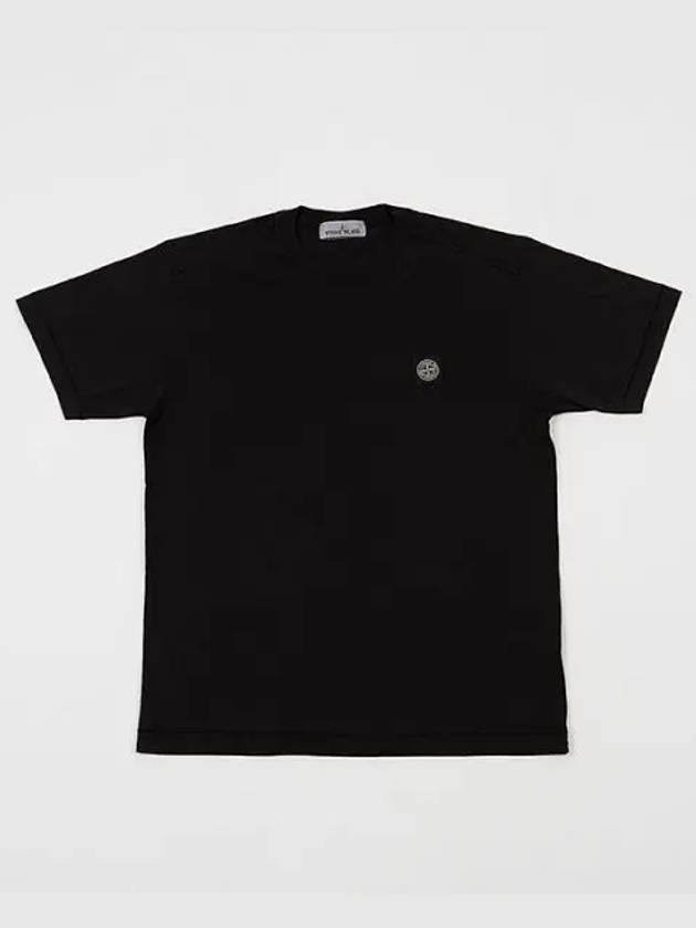 Wappen Logo Patch Short Sleeve T-Shirt Black - STONE ISLAND - BALAAN 2