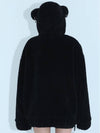 02 Punk Bear Fleece Jacket Black - CLUT STUDIO - BALAAN 4