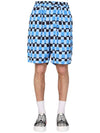 Check Print Bermuda Shorts Blue - MARNI - BALAAN 2