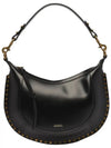 Naoko Studded Leather Shoulder Bag Black - ISABEL MARANT - BALAAN 1