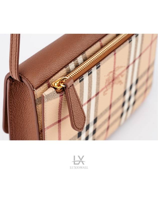 Loxley Check Cross Bag Bright Toffee - BURBERRY - BALAAN 6