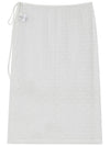 Lace layered wrap skirt Ivory - THE GREEN LAB - BALAAN 1