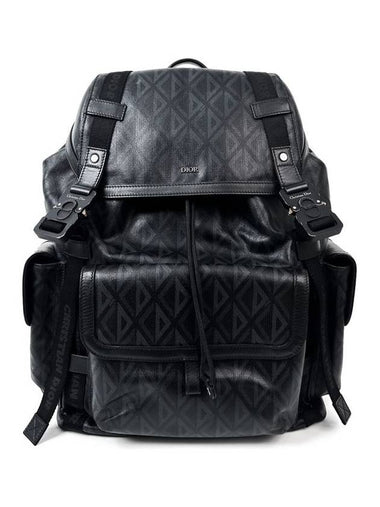 Diamond CD Jacquard Hit the Road Jung Hae in Backpack Large Black - DIOR - BALAAN 1