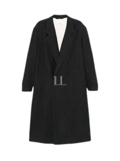 Double Breasted Maxi Single Coat Anthracite - LEMAIRE - BALAAN 2