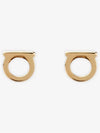 Gancini Small Earrings Gold - SALVATORE FERRAGAMO - BALAAN 4