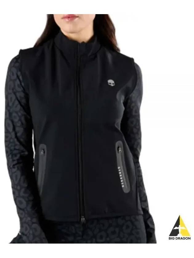 women's brushed vest black - HYDROGEN - BALAAN 2