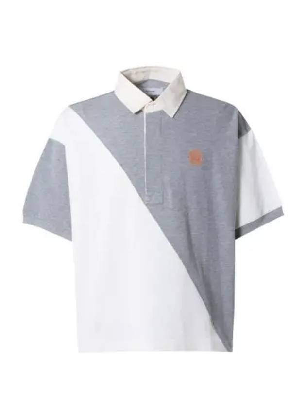 Logo embroidered two tone polo shirt 271923 - FACETASM - BALAAN 1