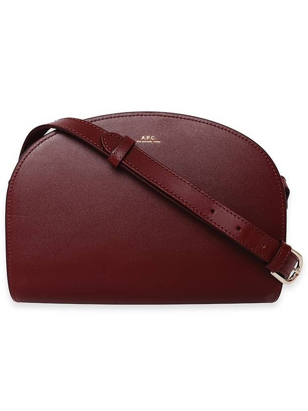 Demi Lune Half Moon Cross Bag Burgundy - A.P.C. - BALAAN 1